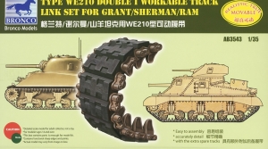 Bronco AB3543 1/35 Type WE210 Double I Workable Track Link Set for Grant/Sherman/RAM
