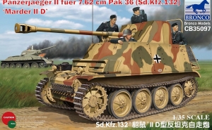 Bronco CB35097 1/35 Panzerjaeger II fuer 7.62cm Pak 36 (Sd.Kfz.132) "Marder IID"