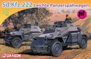 Dragon 7393 1/72 Sd.Kfz.222 Leichte Panzerspahwagen (2 kits)