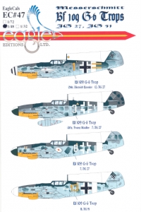 EagleCals Decal EC#47 Bf109G-6/Trop of JG27 & JG51