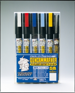 Mr Hobby GMS114 Gundam Marker for SEED DESTINY (6 Colors Set)