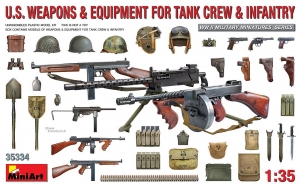MiniArt 35334 1/35 U.S. Weapon & Equipment for Tank Crew & Infantry (WWII)