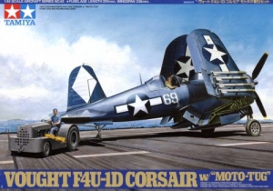 Tamiya 61085 1/48 Vought F4U-1D Corsair w/ Moto-Tug