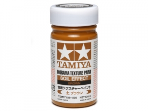 Tamiya 87108 Diorama Texture Paint (Soil Effect, Brown) 100ml