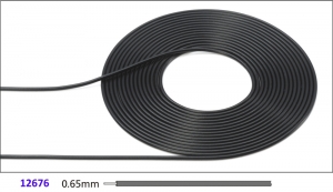 Tamiya 12676 Cable (0.65mm Outer Diameter / Black)