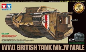 Tamiya 48214 1/35 WWI British Tank Mk.IV Male w/Control Unit