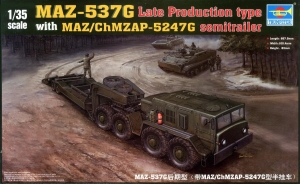 Trumpeter 00212 1/35 MAZ-537G "Late Production" with MAZ/ChMZAP 5247G Semi-trailer
