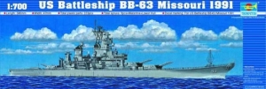 Trumpeter 05705 1/700 USS Missouri BB-63 1991