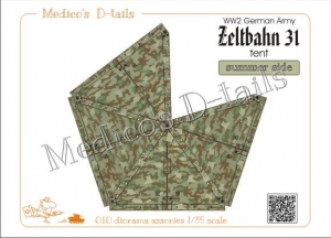 Medico's D-tails #010 1/35 W.W.II German Army Tent - "Summer Side"