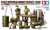 Tamiya 25106 1/35 WWII U.S. Field Maintenance Yard (w/2 Figures)